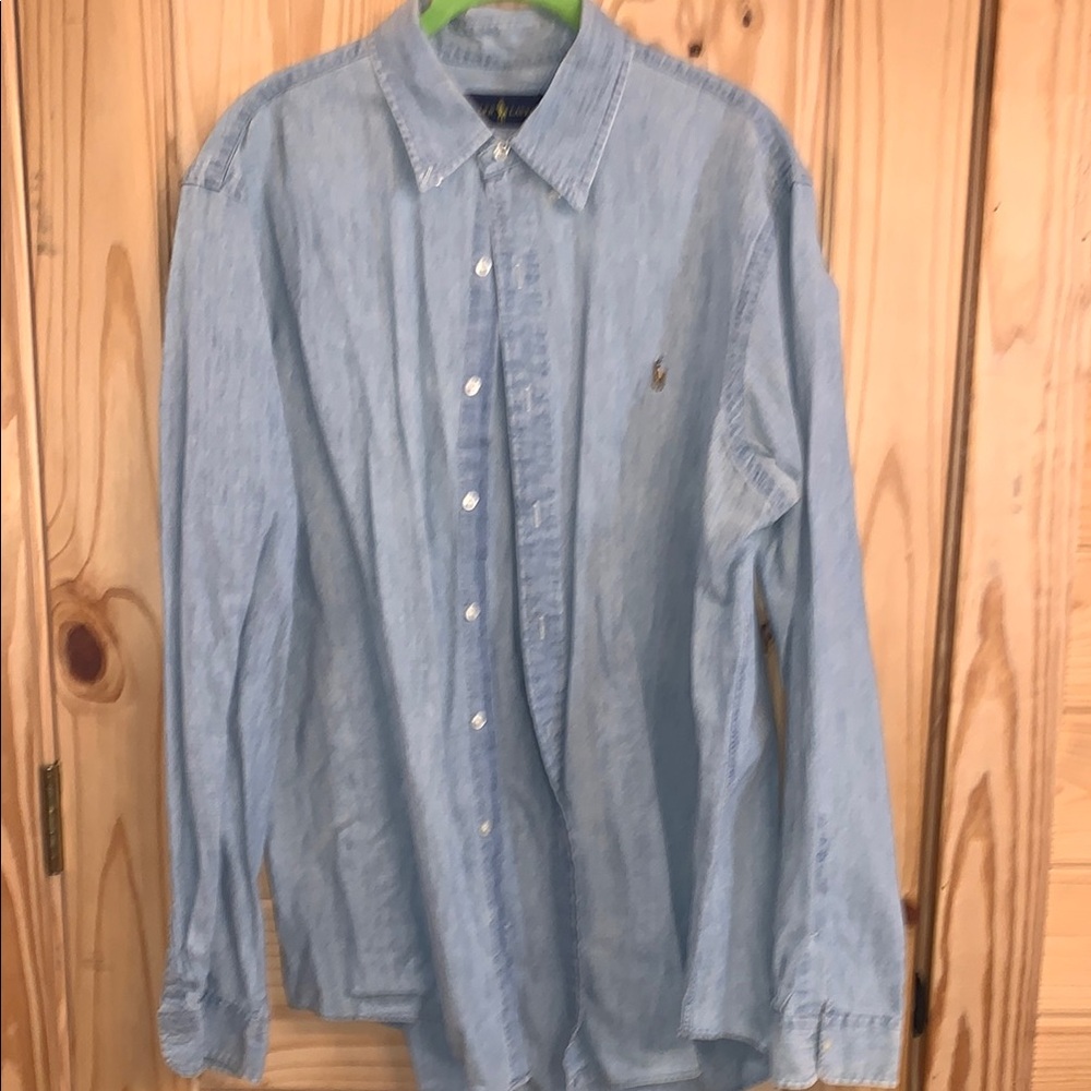 Ralph Lauren Blue Casual Button Down Shirt